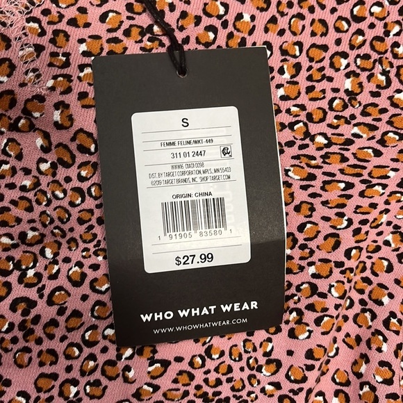 NWT Who What Wear Woman’s Animal Print Top Size S - Picture 3 of 5